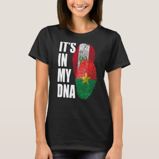 Peruvian And Burkinabé Mix DNA Flag Heritage T-Shirt