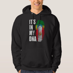 Peruvian And Ethiopian Mix DNA Flag Heritage Hoodie