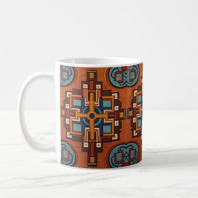 Peruvian Andean Spirit: Chakana Essence Coffee Mug (Left)