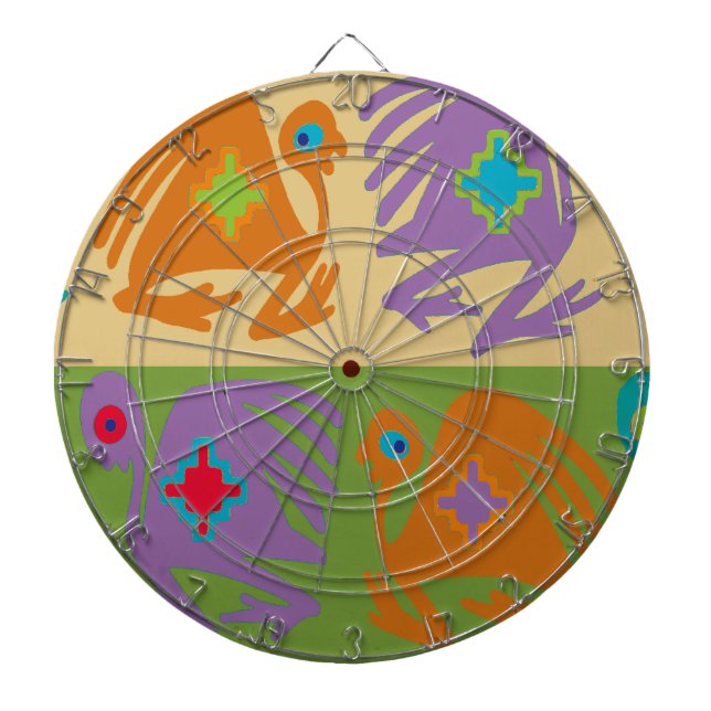 Peruvian Birds Dartboard (Front)