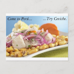 Peruvian Ceviche Postcard