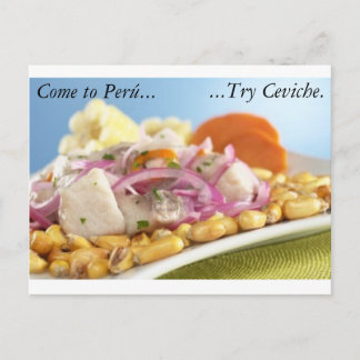 Peruvian Ceviche Postcard