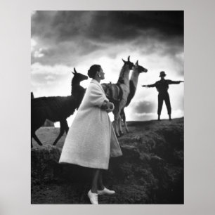 Peruvian Fashion Portrait, 1952 Poster