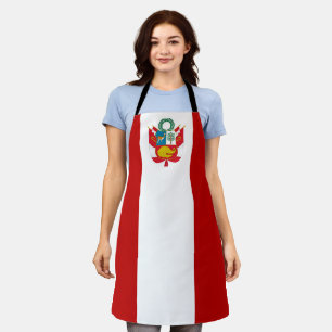 Peruvian flag apron