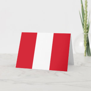 Peruvian Flag (Peru) Card