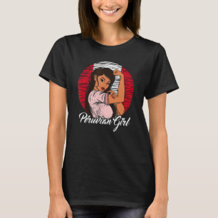 Peruvian Flag Peru Peruvian Girl T-Shirt