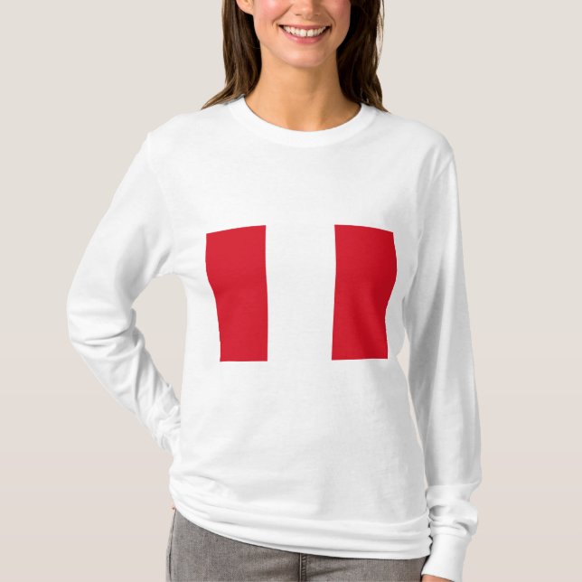 Peruvian Flag (Peru) T-Shirt (Front)
