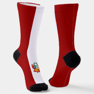 Peruvian flag socks