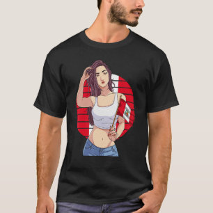 Peruvian Girl Peru Flag Peruanos Latino Pride T-Shirt
