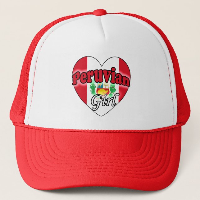 Peruvian Girl Trucker Hat (Front)