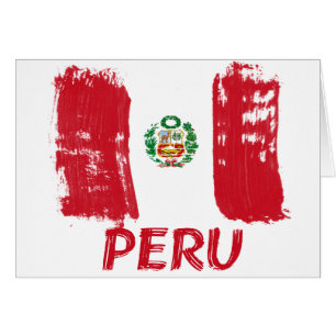 Peruvian grunge flag design