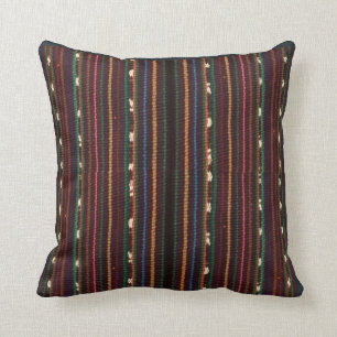 Peruvian Inca Weaving Design Stripes Cushion
