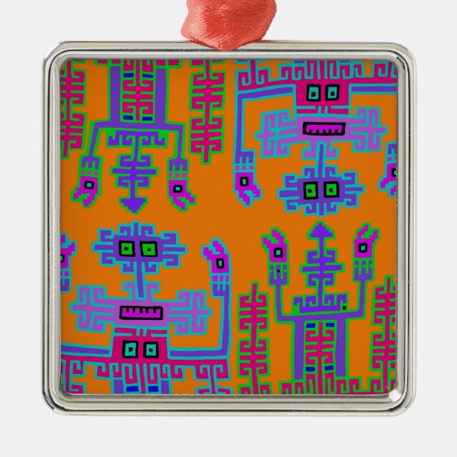 Peruvian Kings Metal Tree Decoration (Front)