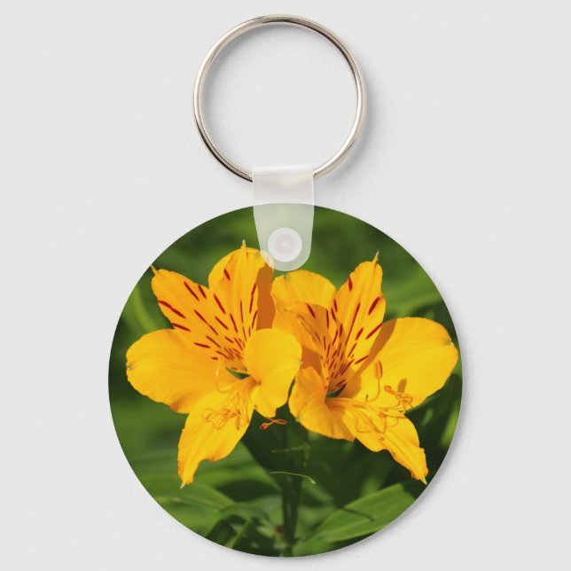 Peruvian Lilies Key Ring (Front)