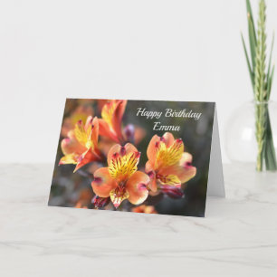 Peruvian Lily Flowers at RHS Garden Wisley Card