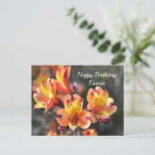 Peruvian Lily Flowers at RHS Garden Wisley Postcard (Standing Front)