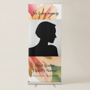 Peruvian lily memorial retractable banner
