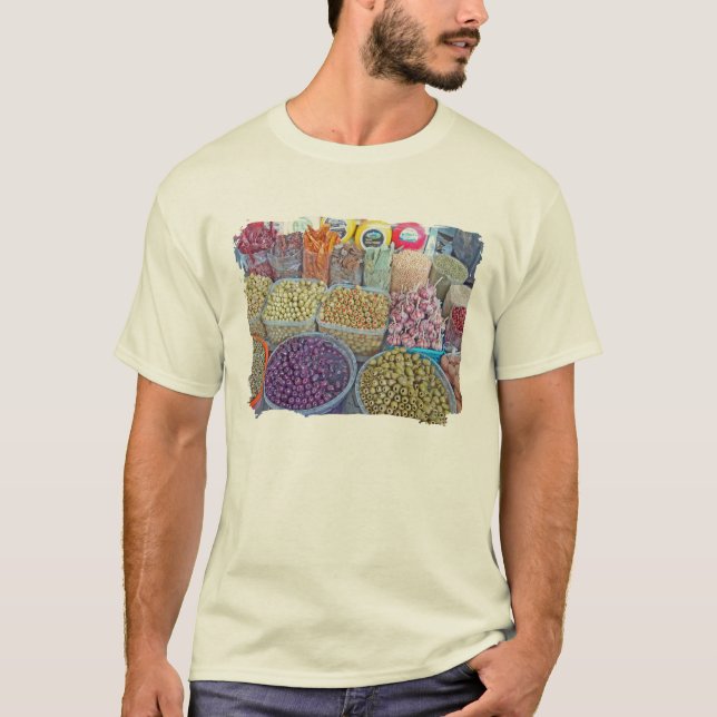 Peruvian Matket-Olives T-Shirt (Front)