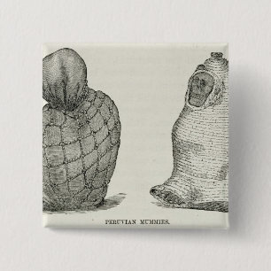 Peruvian Mummies 15 Cm Square Badge