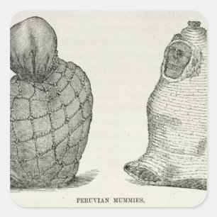 Peruvian Mummies Square Sticker