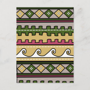 Peruvian Pattern Postcard