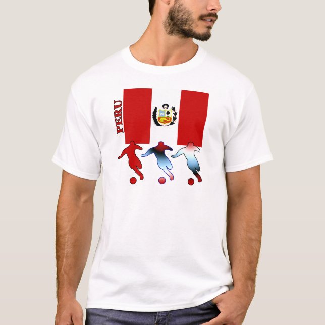 Peruvian Soccer Players T-Shirt (Front)