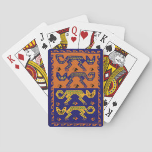 Peruvian Tribal Cats Playing Cards