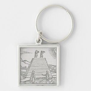 Peruvians Worshipping the Sun' Key Ring