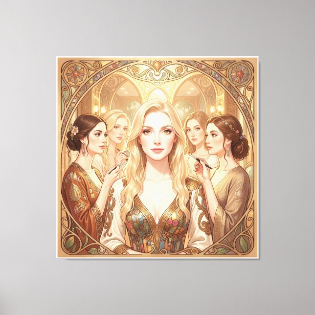 Peryte Series: The Golden Muse Canvas Print (Front)