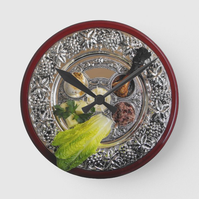 Pesach - Passover - Time Round Clock (Front)