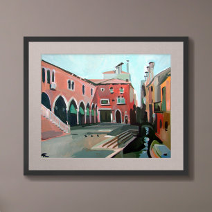 Pescheria di Rialto Painting Poster