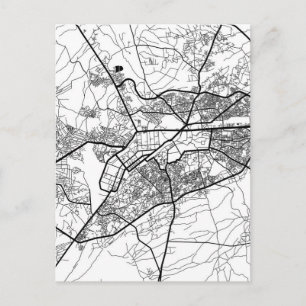 Peshawar Pakistan City Map Postcard