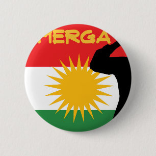 Peshmerga 6 Cm Round Badge