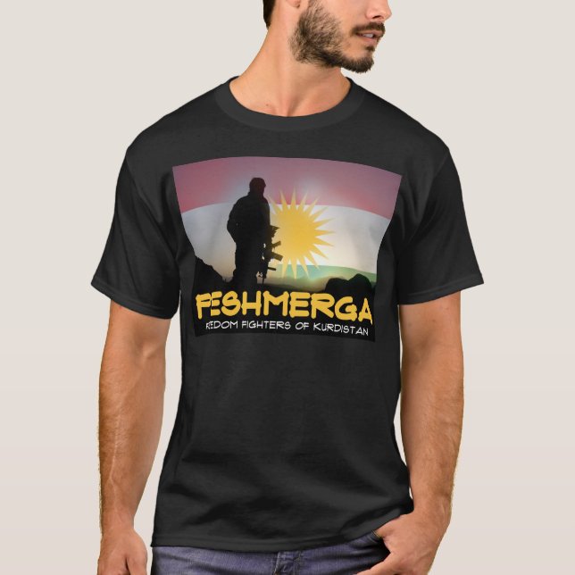 Peshmerga - FREEDOM FIGHTERS OF KURDISTAN T-Shirt (Front)