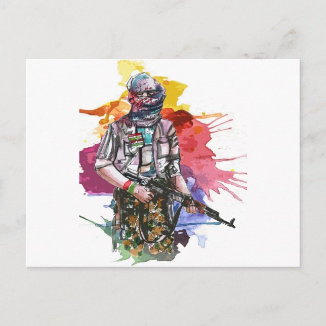 Peshmerga Freedom Warrior.png Postcard (Front)