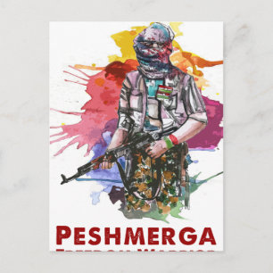 Peshmerga Freedom Warrior Postcard