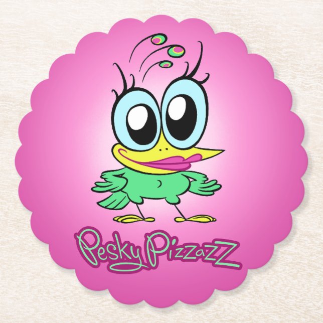 Pesky Pizzazz Coasters (Front)