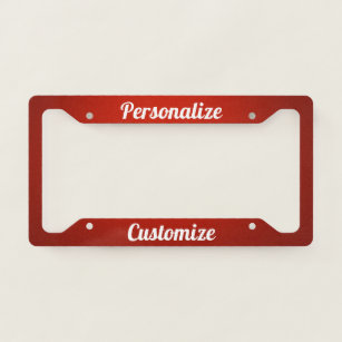 Pesonalize & Customize This Licence Plate Frame