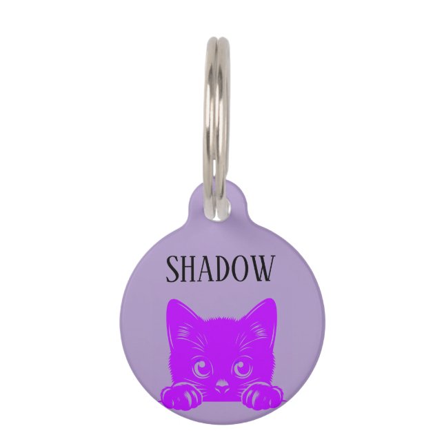 Pesonalized Cat Pet Tag (Front)