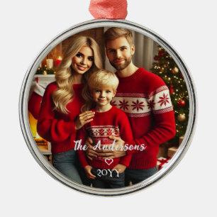 Pesonalized Photo Metal Tree Decoration