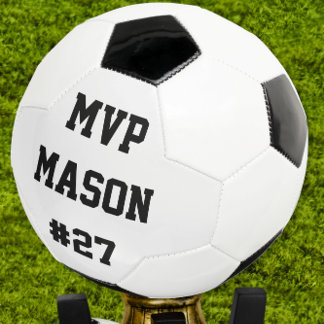 Pesonalized Soccer Ball Player Number Name MVP