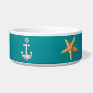 Pesonalized Starfish & Anchors w/ Teal BG Trinket