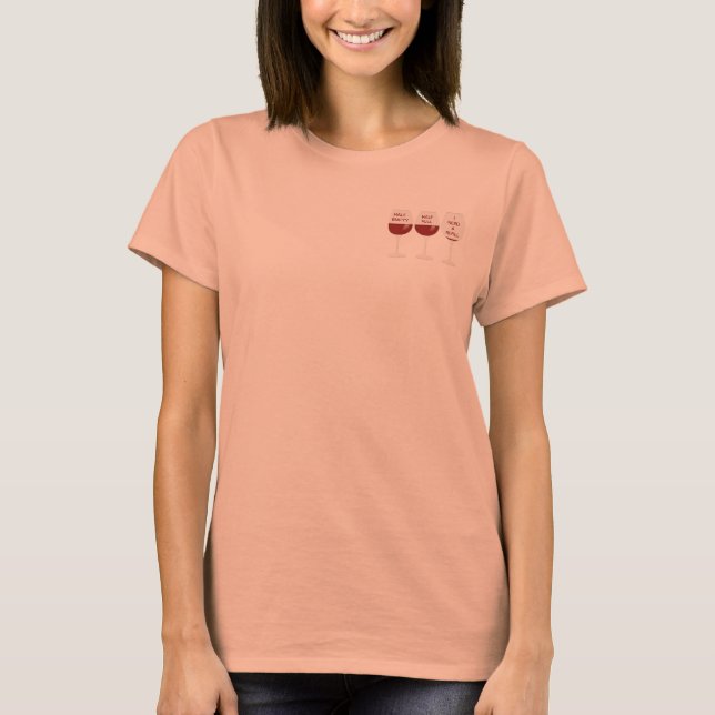Pessimist, optimist, realist polo shirt (Front)