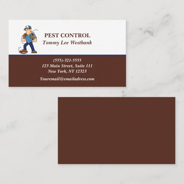 Pest Control  Business Card (Front/Back)