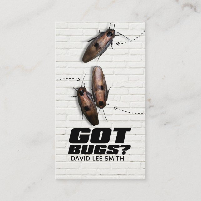 Pest control business card (Front)