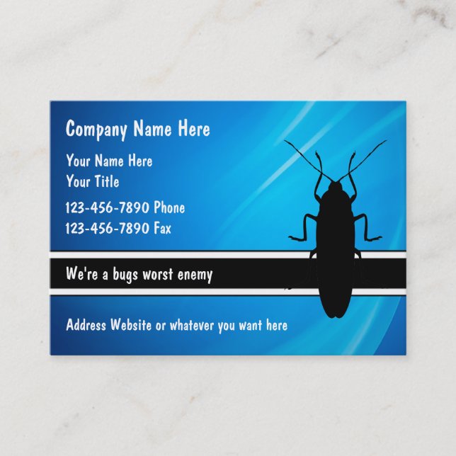 Pest Control Business Cards (Front)