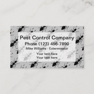 Pest Control Exterminating Service Business Card