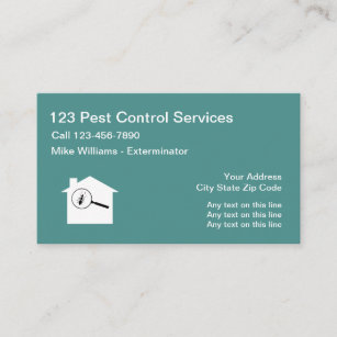 Pest Control Exterminating Service Business Card