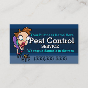 Pest Control.Exterminator.Animal trap.Customisable Referral Card
