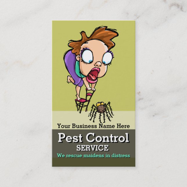 Pest Control.Exterminator.Bug Control.Customisable Appointment Card (Front)